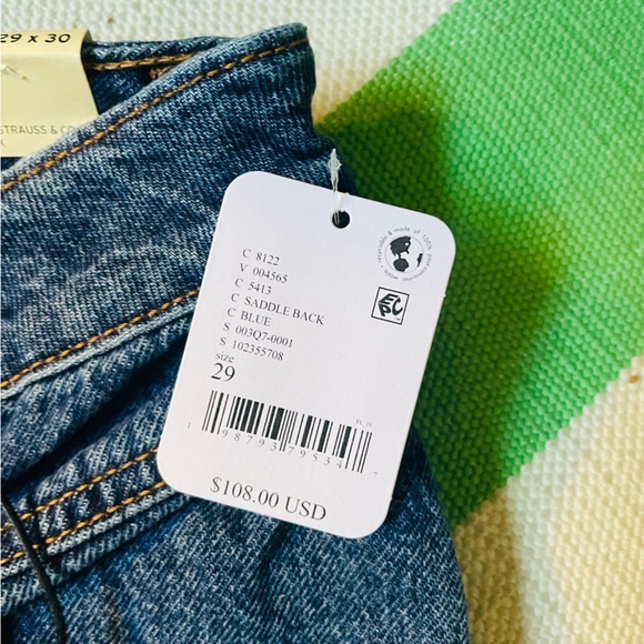 Levi’s Barrel Saddle Back Jeans NWT - Picture 9 of 13